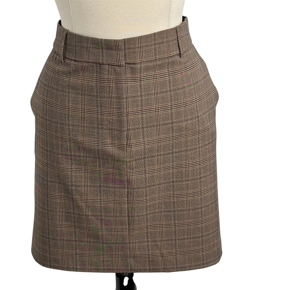 Rachel Zoe Women's Preppy Check/Plaid Pattern, Mini Skirt